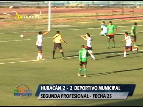 Sportivo Huracán 2 - 2  Deportivo Municipal - segunda profesional - fecha 25 - Tvmundo Deportes 2013