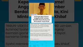 KEPERGOK MAIN GAME! Anggota DPRD Jember Berdalih Masih Muda, Kini Minta Maaf Saya Khilaf