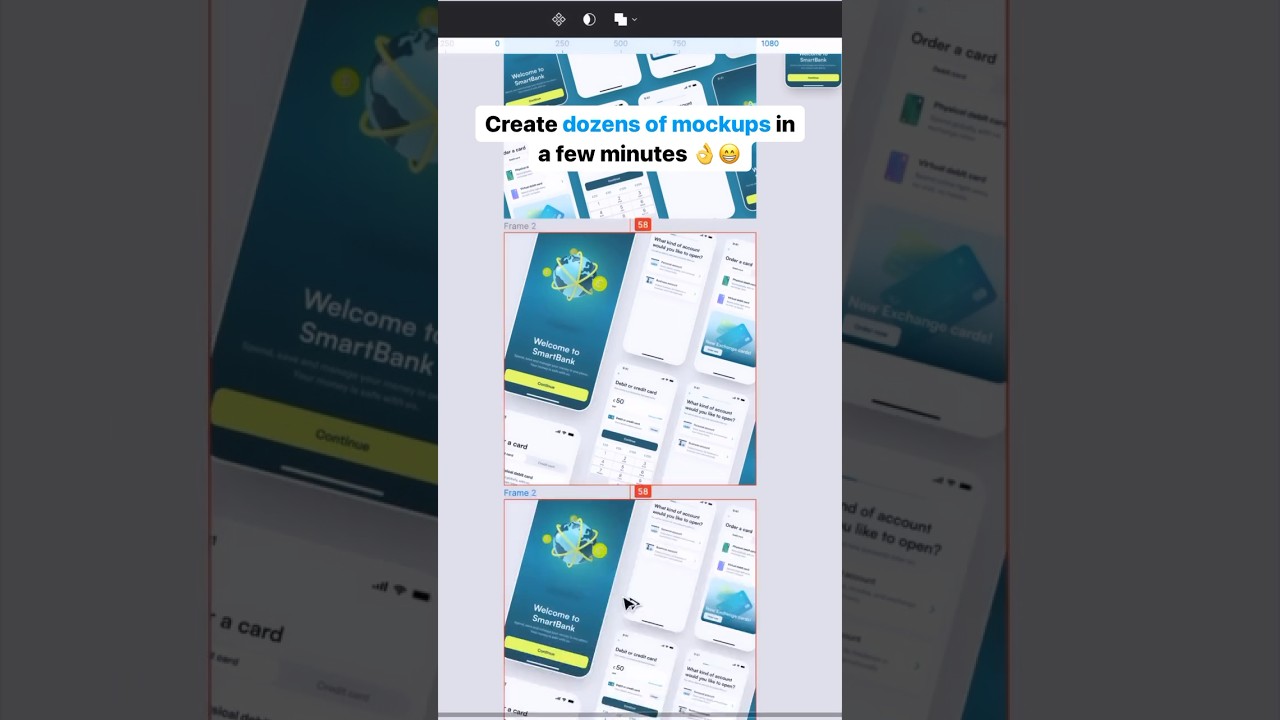 Let’s create awersome dribbble/IG mockups in seconds 🫥Save ❤️#uxdesign #реки #figma #tutorial