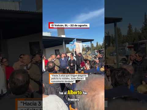 Hacía 3 años que ningún dirigente político lo visitaba; Justo Daract, nuevamente olvidado.