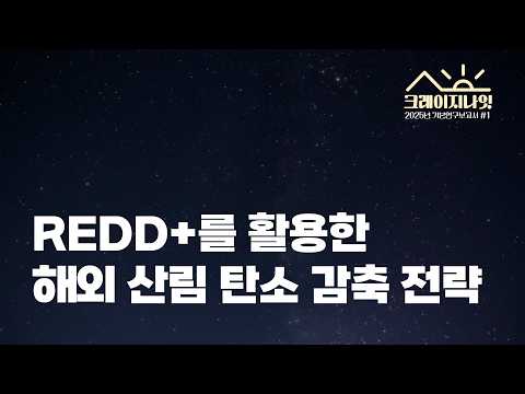 REDD+를 활용한 해외 산림 탄소 감축 전략 | R2025-01 