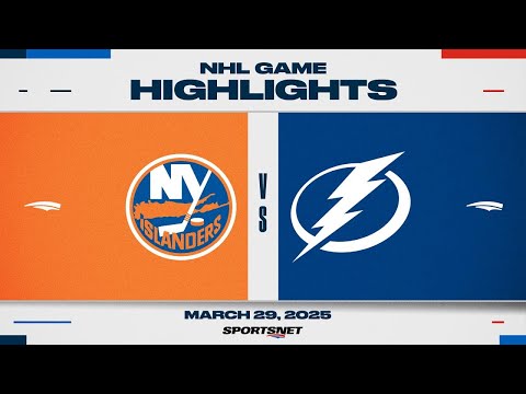 NHL Highlights | Islanders vs. Lightning - March 29, 2025