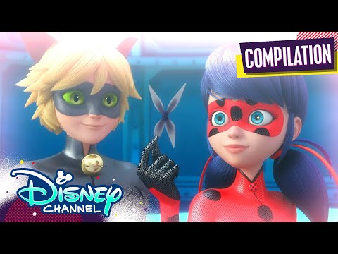 Ladybug 🐞 & Cat Noir 🐈‍⬛ Highlights Compilation! | Miraculous Ladybug | @disneychannelanimation