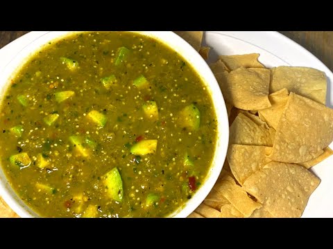 How to make Green Salsa - Green Salsa with Avocado