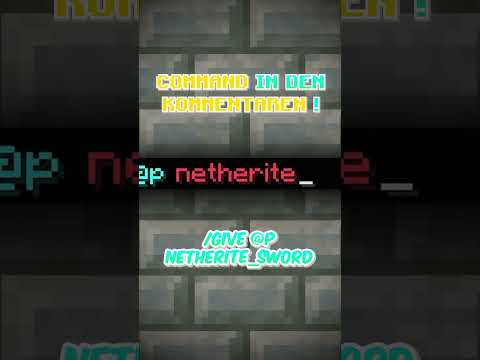 SO BEKOMMST DU EIN ONE-HIT SCHWERT IN MINECRAFT! #minecraft #tutorial #command