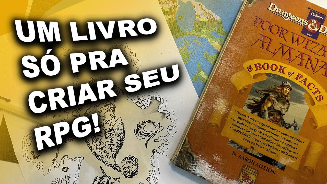 EU QUERIA TER VISTO ESSE LIVRO ANTES DE CRIAR MEU MUNDO DE RPG!