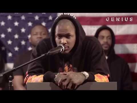 YG  takes over trump rally with “Fuck Donald Trump” speech!