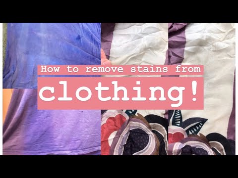 How to remove stains from clothing! Easy stain...