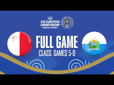Malta v San Marino | Full Basketball Game | FIBA U16  European Championship 2023 - Division C
