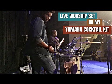 Worship Set on my Yamaha Club Jordan Cocktail Kit (Drum Cam)