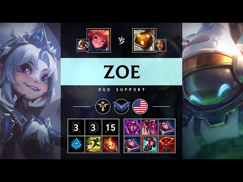 Zoe Support vs Bard: Killing spree - NA Diamond Patch 25.S1.1