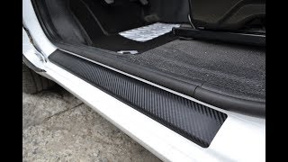 Door Sill Self Adhesive Scratch Protection Vinyl Carbon Foil, INSTALLATION