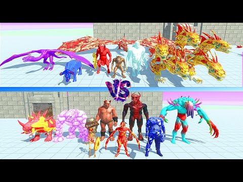 FANTASY vs INFERNALS | Animal Revolt Battle Simulator ARBS