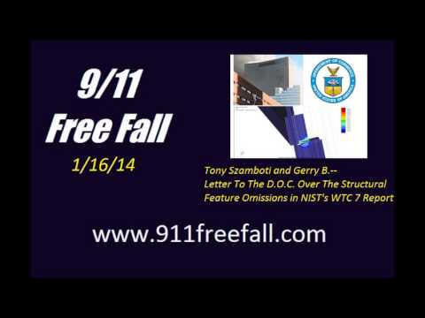 January 16, 2014: Tony Szamboti and Gerry B. – Letter to the D.O.C. Over the Structural Feature Omissions in NIST’s WTC 7 Report