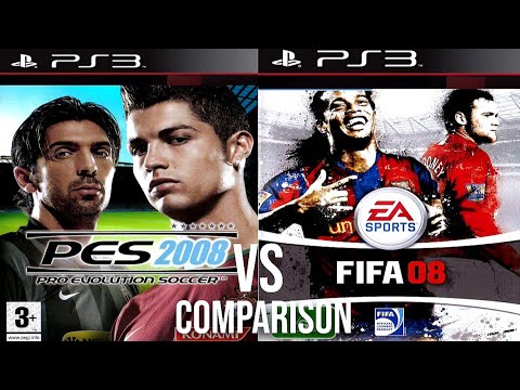 PES 2008 First VS FIFA 08 First PS3