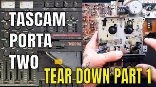 Video thumbnail for Tascam Porta Two | Tear Down | 1 | Open Case,  Remove Transport by Tetrakan