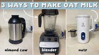 How to make nut milk at home: Almond Cow vs Nutr vs blender test!!