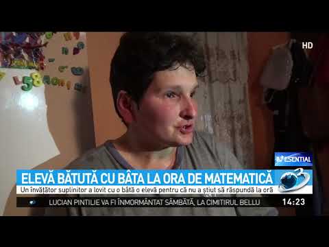 O elevă din Bistrița a fost bătută cu bâta în timpul orelor de matematică