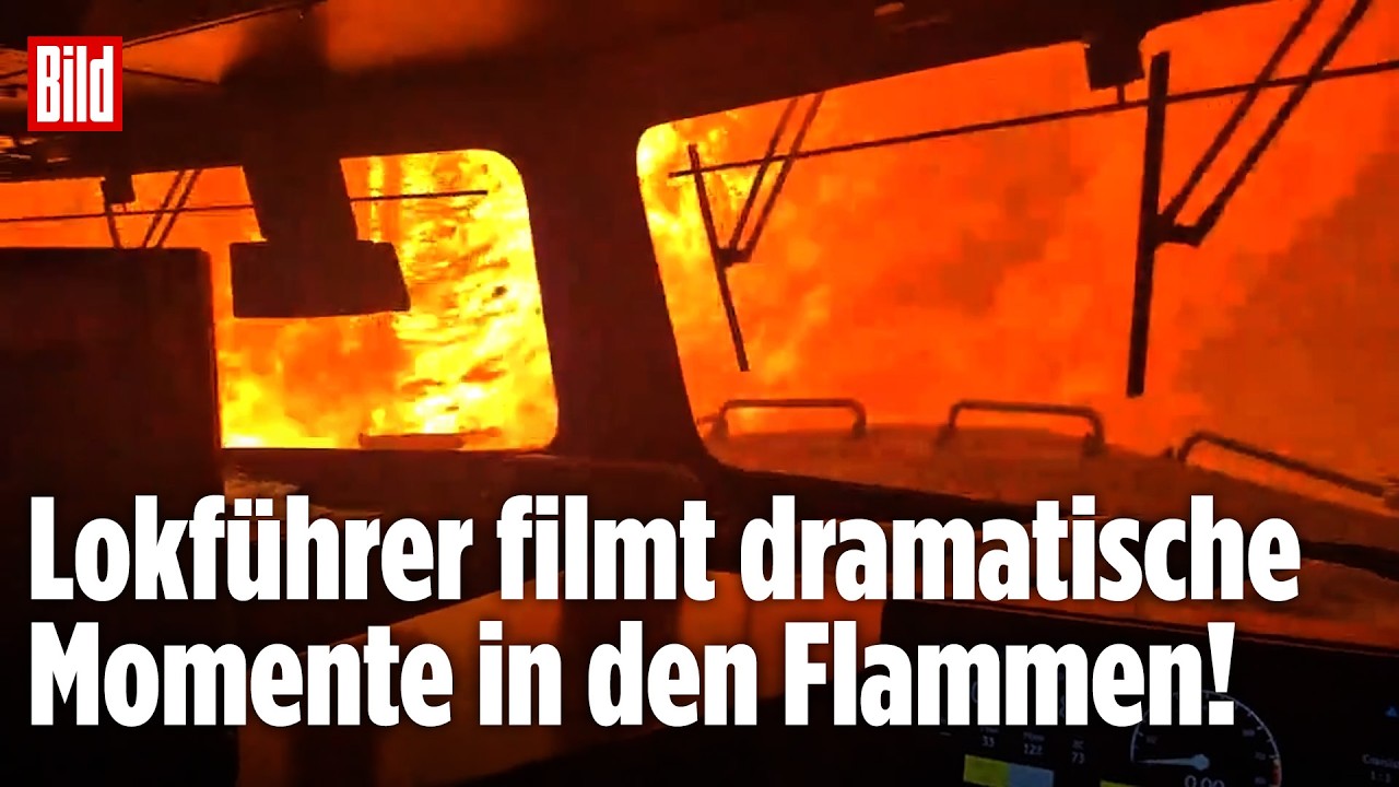 Verheerende Waldbrände in Kanada: Zug im Flammenmeer gefangen!