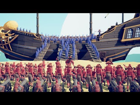 PIRATE FACTION vs ARMIES - Totally Accurate Battle Simulator TABS