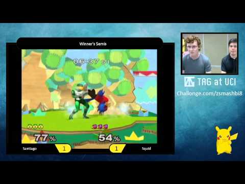 ZSB8 Winners Semis - Santiago (Sheik) vs Squid (Falco) - SSBM