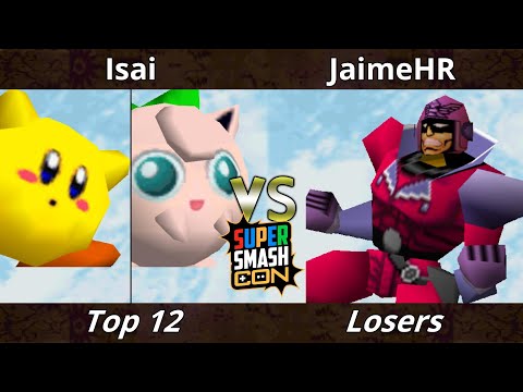 SSC 2022 Top 12 - Isai (Jigglypuff, Kirby) Vs. JaimeHR (Captain Falcon) SSB64 Smash Bros Tournament