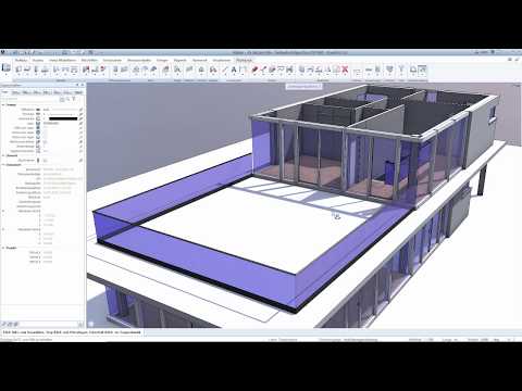 Tutorial Entwurf in Allplan  Teil 7 - Geländer in Allplan anpassen und einbauen