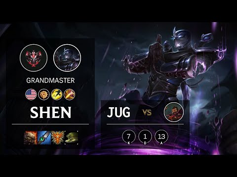 Shen Jungle vs Graves - NA Grandmaster Patch 10.19