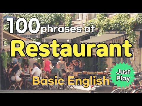 Inglês básicoㅣ100 frases no restaurante