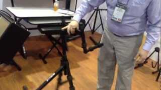 Video thumbnail for Kraft Music - Quiklok BS625 Double Combo Amp Stand NAMM 2013 by Kraft Music