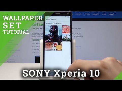 How to Change Wallpaper on SONY Xperia 10 - Set Wallpaper / Home & Lock Screen