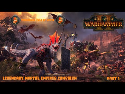 Total War Warhammer 2: Tehenauin - Legendary Mortal Empires Campaign - Part 1