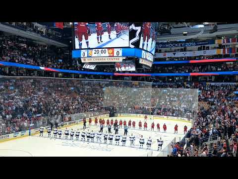 Гимн России | Russian National Anthem | World Cup of Hockey 2016 | Toronto, Ontario, Canada