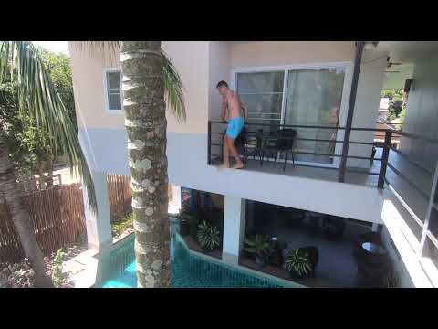Jump off balcony into pool 2020 (HD)