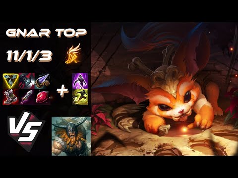 TOP Gnar vs Olaf - NA Challenger Patch 25.18