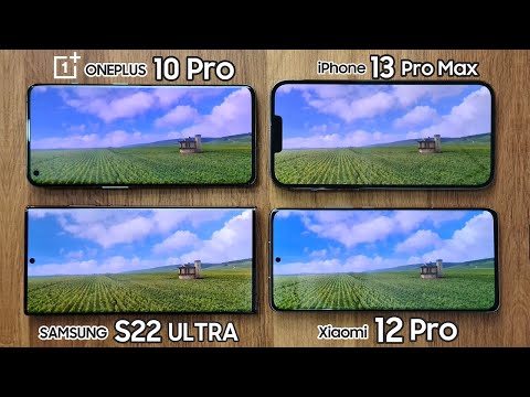 BEST Smartphone Display Comparison - OnePlus 10 Pro vs Samsung S22 Ultra / iPhone 13 Pro Max / Mi 12