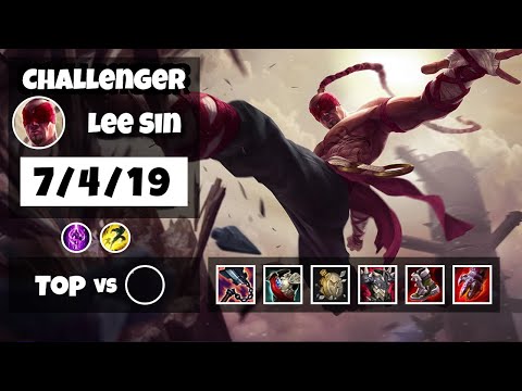 Lee Sin vs Dr. Mundo NA Challenger TOP (7/4/19) - v11.13