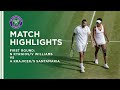 Kyrgios/Williams vs Krajicek/Santamaria First Round Highlights | Wimbledon 2021
