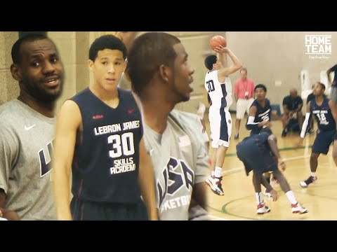 15 year old Devin Booker at Lebron James Camp in 2012