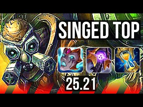 SINGED vs JAX (TOP) | 9/1/11, 66% winrate, Legendary | KR Master | 25.21