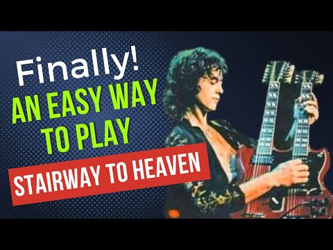Easy Stairway to Heaven Guitar Tutorial | Intro Riff | TABS + Play-Thru