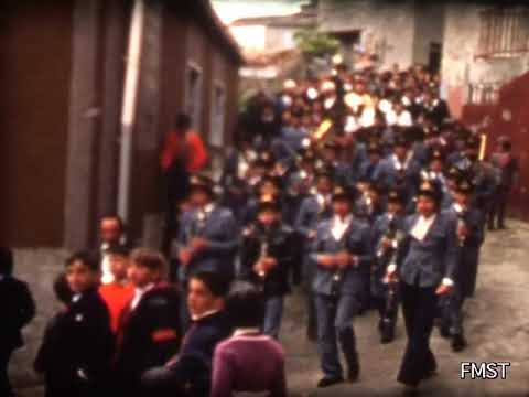 [processione con Madonna – I bambini giocano con un asino]