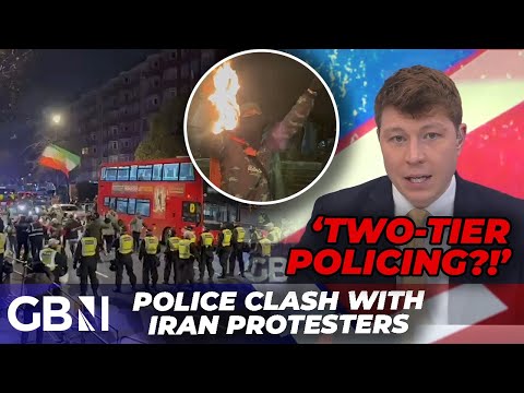 WATCH: Furious protests at Iran embassy as Met Police ACCUSED of brutality against protesters