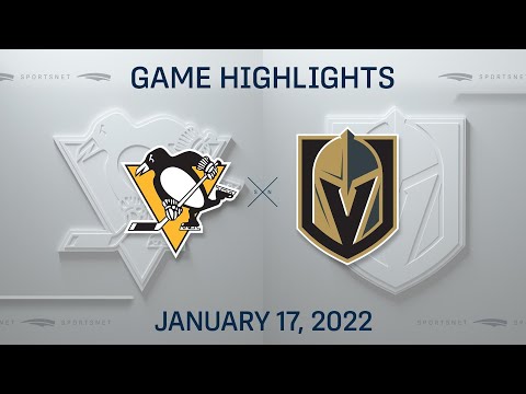 NHL Highlights | Penguins vs. Golden Knights - Jan. 17, 2022