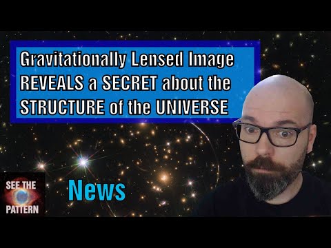 Gravitationally lensed image reveals a secret about the structure of the universe