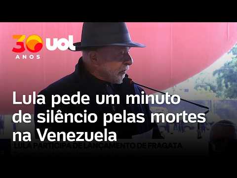 Lula diz que enviará ministro da Defesa para Venezuela e pede um minuto de silêncio pelas mortes