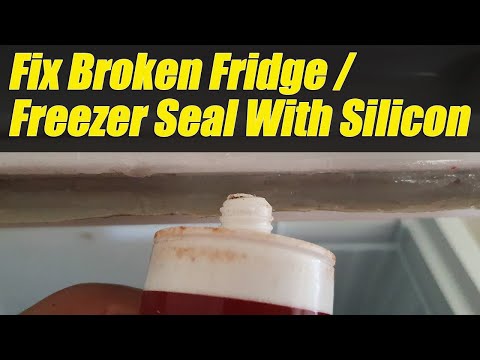 How to Fix Fridge / Freezer Door Seal With Silicon