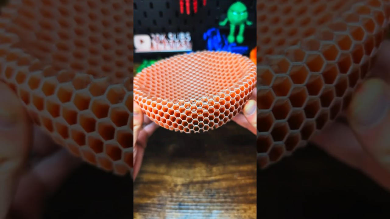3D printed See-through Hexagon Bestagon Bowl