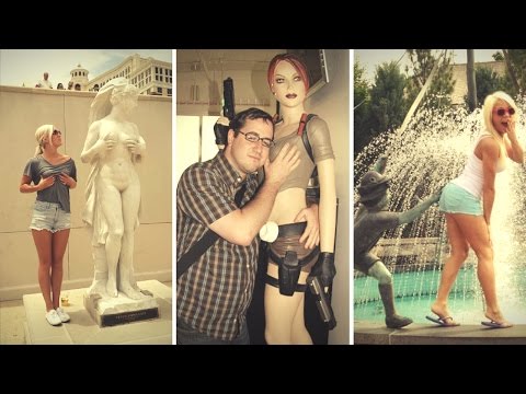 Hilarious People Having Too Much Fun With Statues | People Doing Inappropriate Things to Poor Statue Video