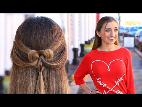 How to Create a Pancaked Heart Half-Up Hairstyle |...